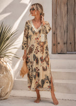 Load image into Gallery viewer, Sequin lurex paisly print maxi dresses
