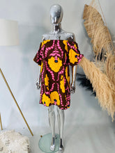 Load image into Gallery viewer, Printed Bardot midi dress
