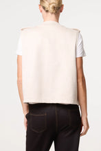 Load image into Gallery viewer, Cream soft military waist coat
