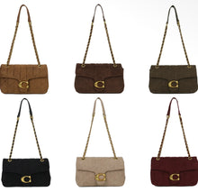 Load image into Gallery viewer, Gold detailed shoulder cross body bag

