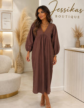 Load image into Gallery viewer, 4 colours batwing autumn dress
