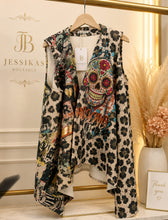 Load image into Gallery viewer, Skull heart waterfall waistcoat
