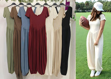 Load image into Gallery viewer, Jumpsuit with short sleeve
