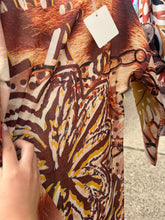 Load image into Gallery viewer, Leopard lurex long sleeve maxi dress
