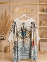 Load image into Gallery viewer, Evil eye knit curve jumper Italian
