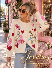 Load image into Gallery viewer, Funky graphic cardigan
