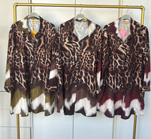 Load image into Gallery viewer, Leopard tyedie oversized blouse

