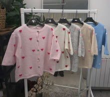 Load image into Gallery viewer, Heart pastel cardigans
