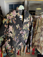 Load image into Gallery viewer, Black luxe bomber jacket vintage
