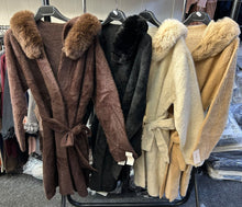 Load image into Gallery viewer, 4 colours ultra thick faux fur hoody cardigan
