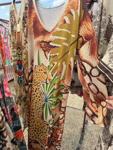 Load image into Gallery viewer, Leopard lurex long sleeve maxi dress
