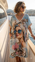 Load image into Gallery viewer, Lady face lurex dress maxi
