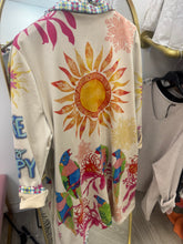 Load image into Gallery viewer, Colourful sun suede jacket
