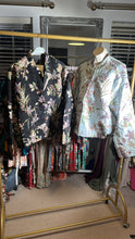 Load image into Gallery viewer, Black luxe bomber jacket vintage
