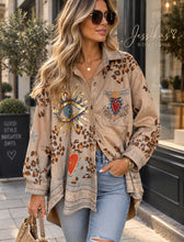 Load image into Gallery viewer, Suede Italian eye shacket
