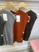 Load image into Gallery viewer, 8 colours knit button v neck jumper
